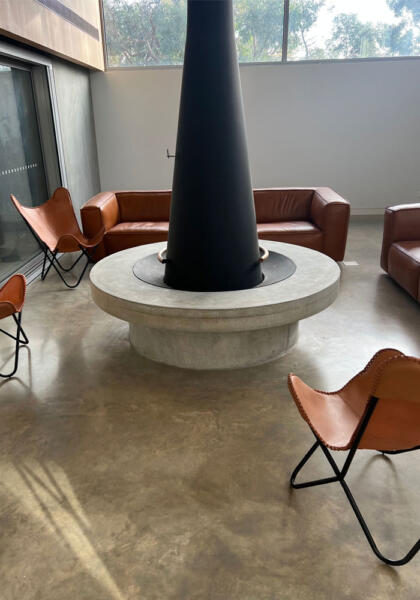 Concrete fireplace Torquay