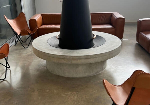 Concrete fireplace Torquay